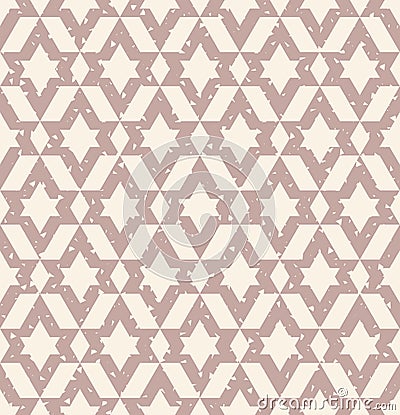 Geometric seamless pattern with scratches Vector Illustration