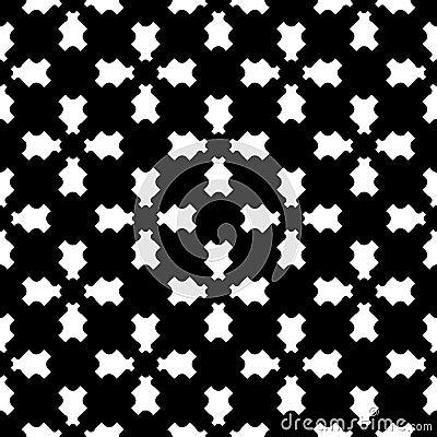 Geometric seamless pattern, traversal carved figures Vector Illustration