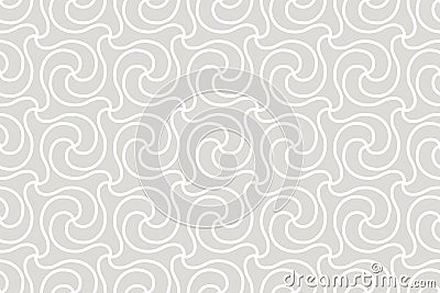 Geometric seamless pattern. Vector background with abstract line texture. Neutral monochrome wallpaper, grey white Vector Illustration