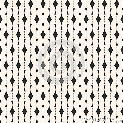 Geometric seamless pattern with vertical lines, curved shapes. Elegant texture, art deco style. Vector Illustration