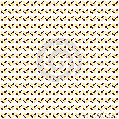 Geometric seamless pattern with yellow and red elements Stock Photo