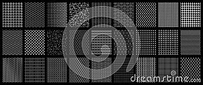 Geometric seamless patterns set. Abstract geometric graphic design print pattern cubes. Patterns, backgrounds and wallpapers for Vector Illustration