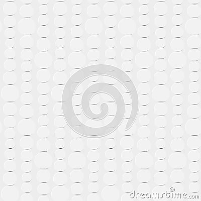 Geometric seamless pattern with circles, universal white background Vector Illustration