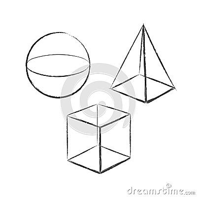 Geometric shapes set 4 Vector Illustration
