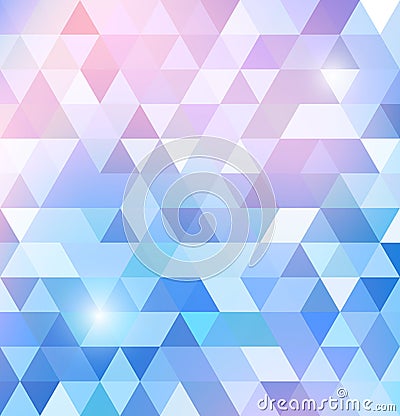 Geometric shining pattern with triangles Vector Illustration