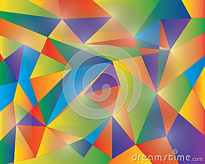 Geometric shining pattern with triangles Stock Photo