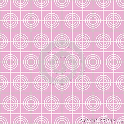Geometric square minimal target graphic vector pattern Vector Illustration