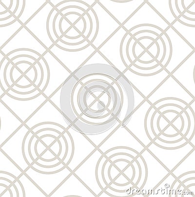 Geometric square minimal target graphic vector pattern Vector Illustration