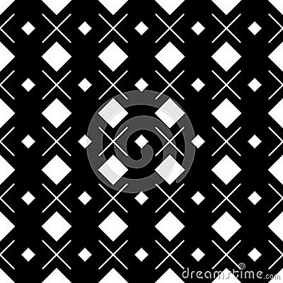 Geometric squares black and white hipster fash Vector Illustration