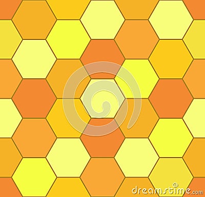 Geometric texture of honey cell shapes Stock Photo