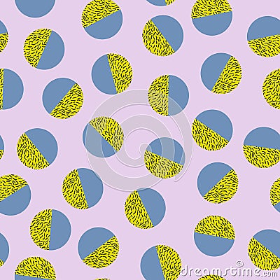 Geometric trendy 80s retro seamless pattern Vector Illustration