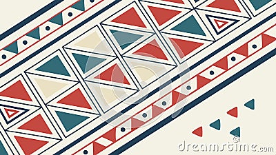 Geometric triangle border, decorative frame for design and content, Vector Design, Generative AI Vector Illustration