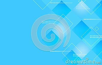 abstract hitech technology background with geometric triangle and gradient blue light color for graphics web illustration Cartoon Illustration