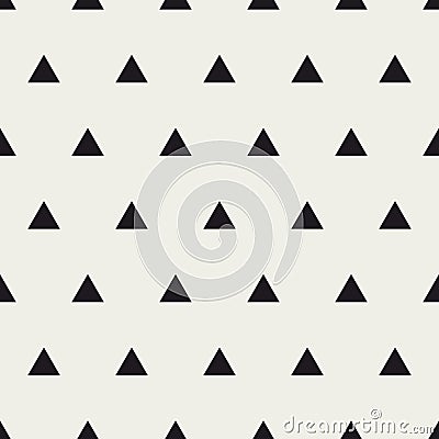 Geometric triangle seamless pattern. Repeating abstract shape design prints. Simple repeated background. Minimal triangles arrow Vector Illustration