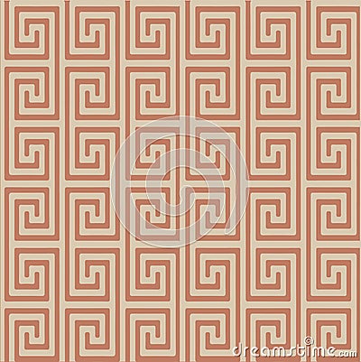 Geometric Vector Maze Repeat Pattern Print Background Vector Illustration