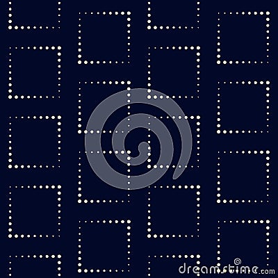 Geometric vector pattern in halftone style with shiny effect. Vector Illustration