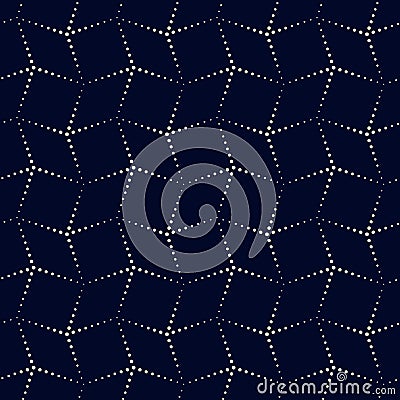 Geometric vector pattern in halftone style with shiny effect. Vector Illustration