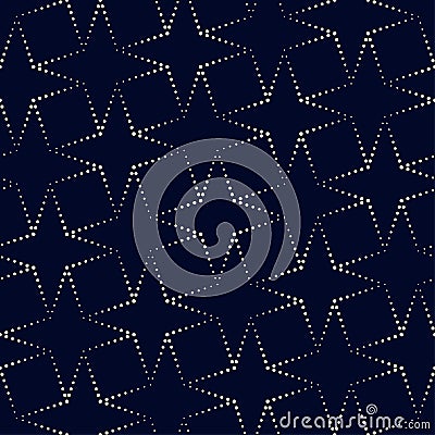 Geometric vector pattern in halftone style with shiny effect. Vector Illustration