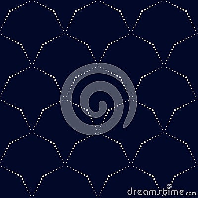 Geometric vector pattern in halftone style with shiny effect. Vector Illustration