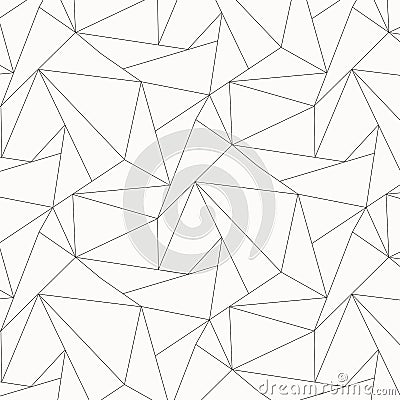 Geometric vector pattern, repeating asymmetry linear triangle shape or polygon triangle. Pattern is clean for fabric, wallpaper, Vector Illustration