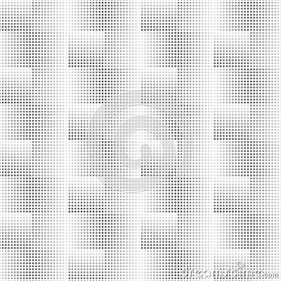 Geometric vector pattern, repeating small tiny dotted circle on square shape Vector Illustration