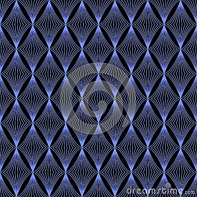 The geometric wave pattern. Seamless vector background Vector Illustration