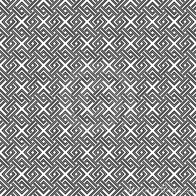 Geometric weave cross squares seamless pattern. Vector Illustration