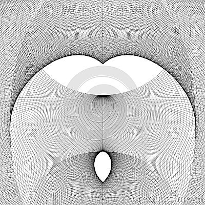 Geometric Wire Frame Shape Vector. Abstract Modern Shape Wire Structure. Vector Illustration