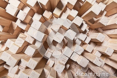 Geometric wood background Stock Photo