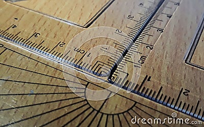 Geometrical instruments Stock Photo