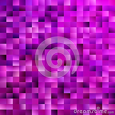 Geometrical mosaic rectangle background - vector design from purple gradient rectangles Vector Illustration