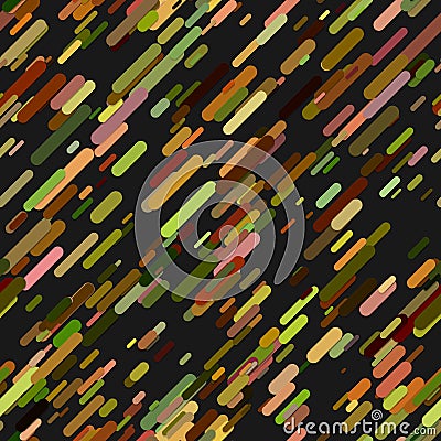Geometrical random diagonal rounded stripe background pattern - vector illustration from colorful stripes Vector Illustration