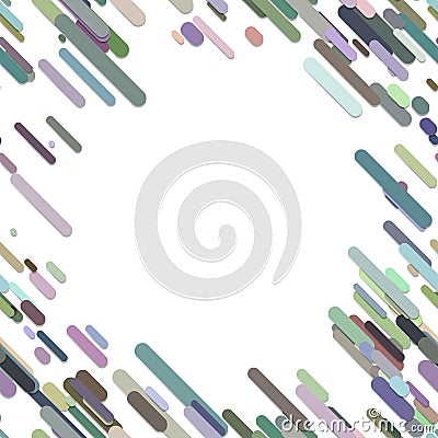 Geometrical random rounded diagonal stripe pattern background - vector design form colorful lines Vector Illustration