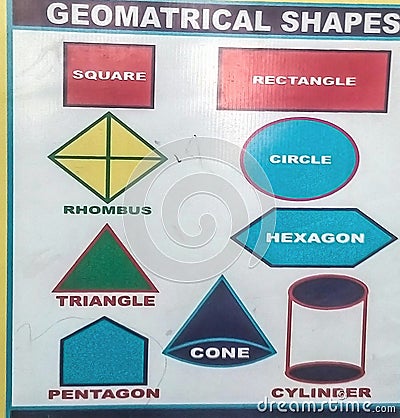 Geometrical shapes Stock Photo