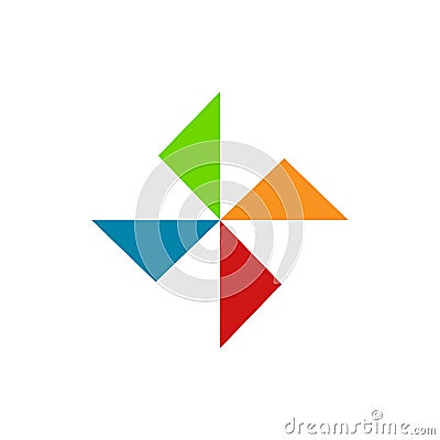 Geometrical Triangle Shape Diversity Symbol Vector Illustration