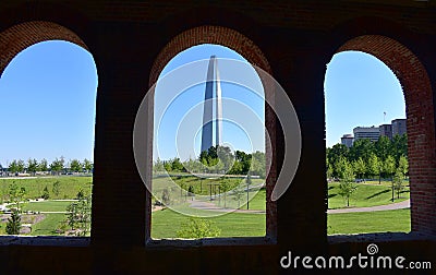 Geometrics Shapes - Gateway Arch Editorial Stock Photo