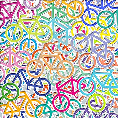 Geometry background bicycle Stock Photo