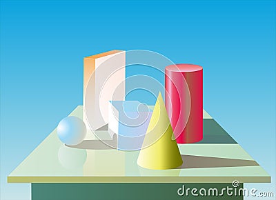 Geometry figures Vector Illustration