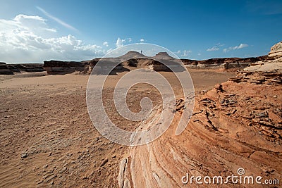 Geopark of Al Huqf Al Wusta, Oman Stock Photo