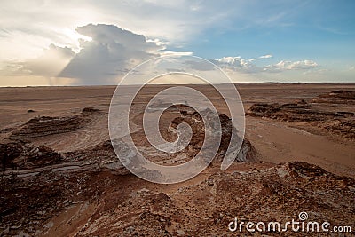 Geopark of Al Huqf Al Wusta, Oman Stock Photo