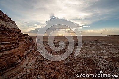 Geopark of Al Huqf Al Wusta, Oman Stock Photo