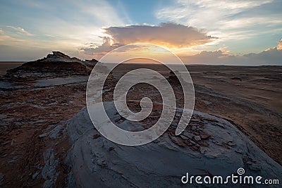 Geopark of Al Huqf Al Wusta, Oman Stock Photo