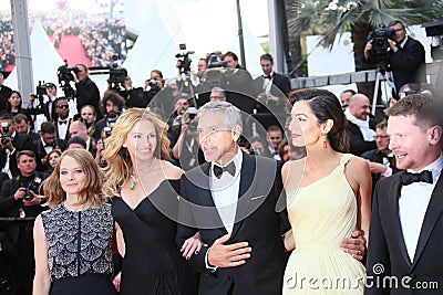 George Clooney and Amal Alamuddin, Jodie Foster, Julia Roberts, Editorial Stock Photo