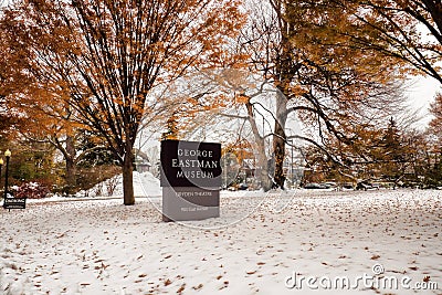 George Eastman Museum sign Editorial Stock Photo