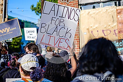 George Floyd protest Editorial Stock Photo