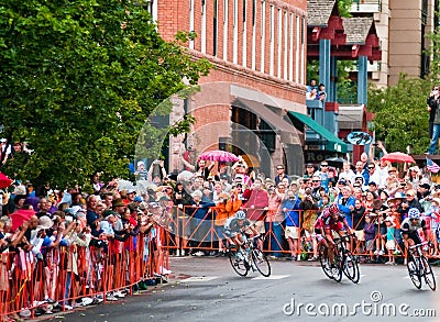 George Hincapie sprinting to the win Editorial Stock Photo