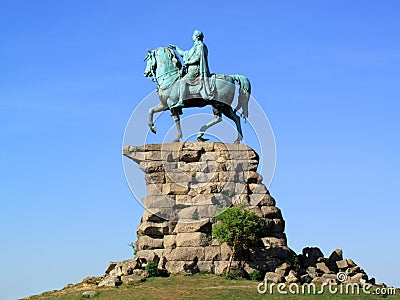 George III 'Copper Horse' statue Windsor Castle Stock Photo