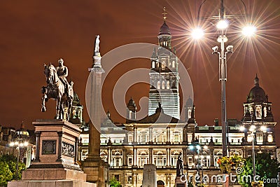 George Square, Glasgow Stock Photo