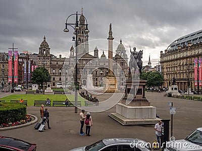 George Square, Glasgow Editorial Stock Photo