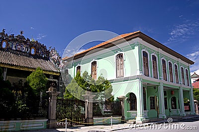 George Town Heritage Building Stock Photo